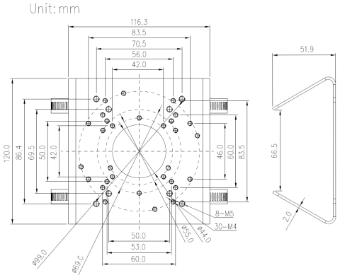 NVB-8000PA wymiary