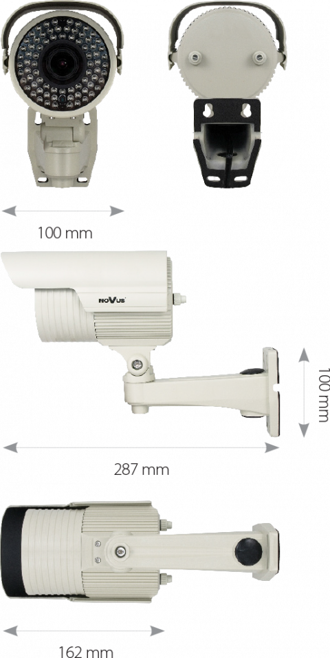 kamera CCTV analogowa NVDN-261H/IR wymiary